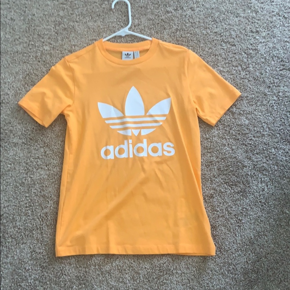 yellow adidas shirt